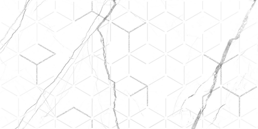 GT124VG Декор кер. Siluet GT Бел. 50*25 _ 1 \7