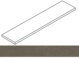 Ступень Forte dei Marmi Rock Alpine Brown угловая левая 33x120