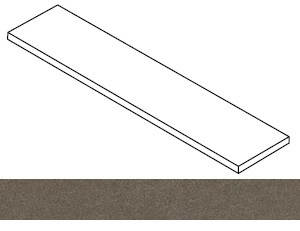 Ступень Forte dei Marmi Rock Alpine Brown угловая правая 33x160