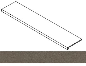 Ступень Forte dei Marmi Rock Alpine Brown фронтальная 33x120