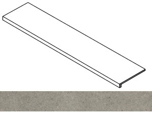 Ступень Forte dei Marmi Rock Lunar Grey фронтальная 33x160