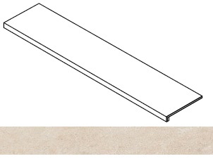 Ступень Forte dei Marmi Rock Siberian Ivory фронтальная 33x120