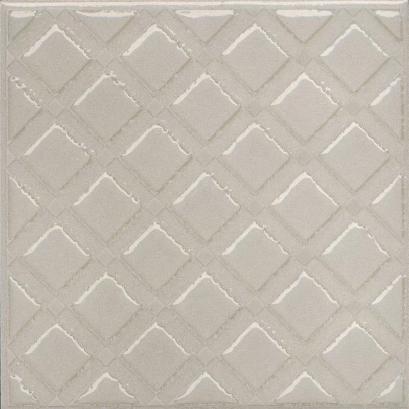 KMD3STA014GN Бахия 1 серый светлый глянцевый 9,8x9,8x0,7 декор