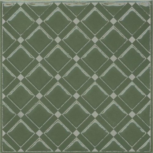 KMD3STA015GN Бахия 1 зелёный глянцевый 9,8x9,8x0,7 декор