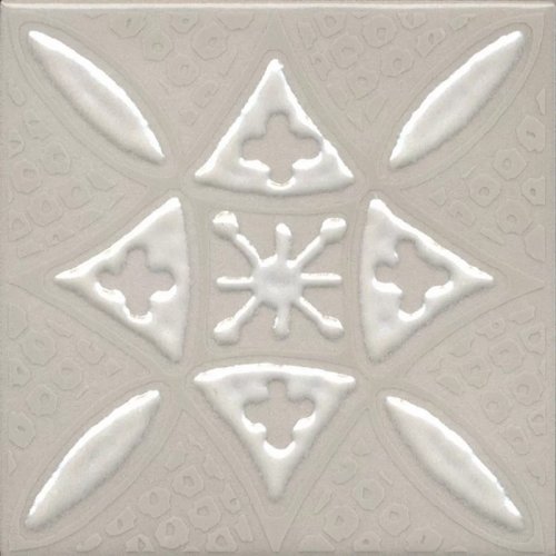 KMD3STA018GN Бахия 2 серый светлый глянцевый 9,8x9,8x0,7 декор