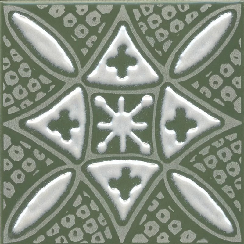 KMD3STA019GN Бахия 2 зелёный глянцевый 9,8x9,8x0,7 декор