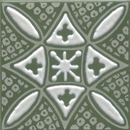 KMD3STA019GN Бахия 2 зелёный глянцевый 9,8x9,8x0,7 декор