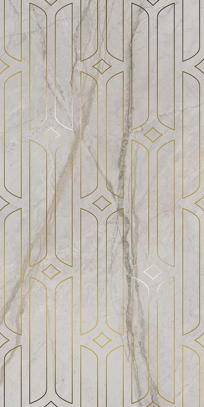 KMD3STA029BR Ифран серый светлый глянцевый обрезной 60x119,5x0,9 декор