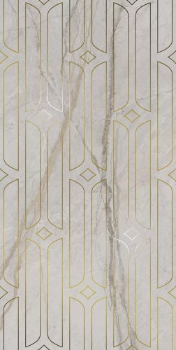 KMD3STA029BR Ифран серый светлый глянцевый обрезной 60x119,5x0,9 декор
