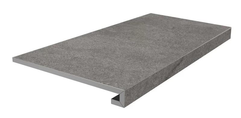 KM8080G0051RGCF Ступень фронтальная клееная Портленд серый тёмный матовый обрезной 33x80x0,9