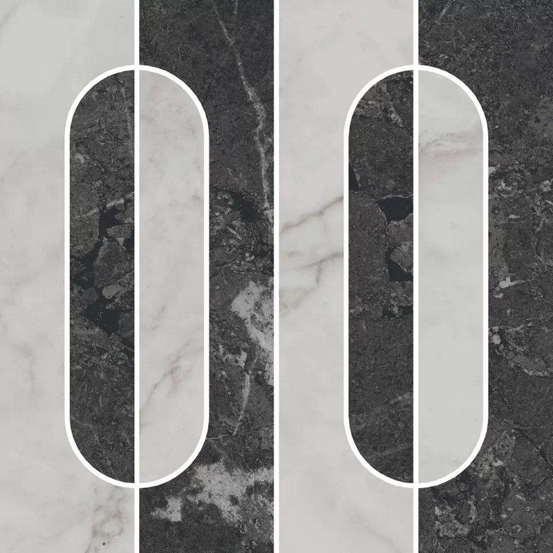 KMD2HID013GR Тубкаль наборный матовый обрезной 30x30x0,9 декор