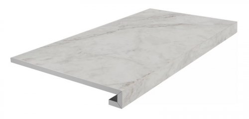 KM6060G0321RGCF Ступень фронтальная клееная Тубкаль белый матовый обрезной 33x60x0,9