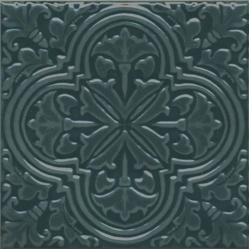 KMD3STA003BN Фес зелёный тёмный глянцевый 15x15x0,77 декор