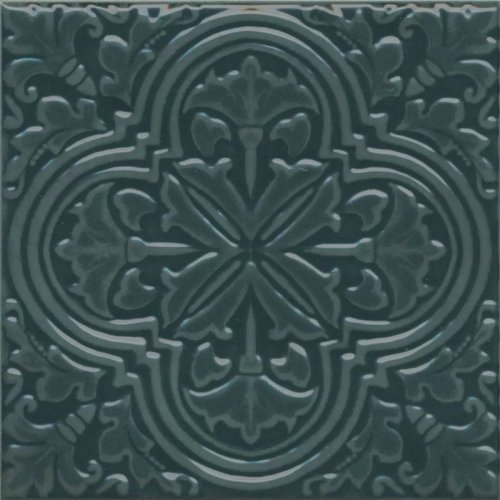 KMD3STA003BN Фес зелёный тёмный глянцевый 15x15x0,77 декор
