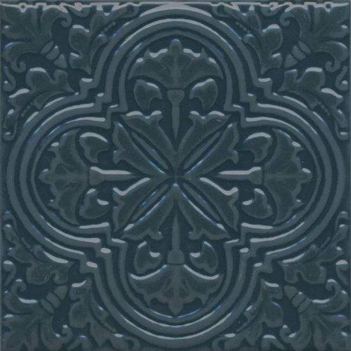 KMD3STA004BN Фес бирюзовый тёмный глянцевый 15x15x0,77 декор