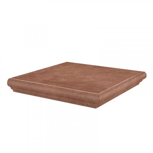 KM4040G0021NGTA Ступень угловая Хадду красный матовый 34x34x0,8