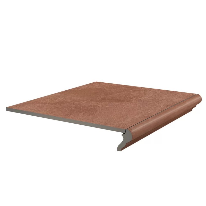 KM4040G0021NGTF Ступень фронтальная Хадду красный матовый 40,2x34x0,8