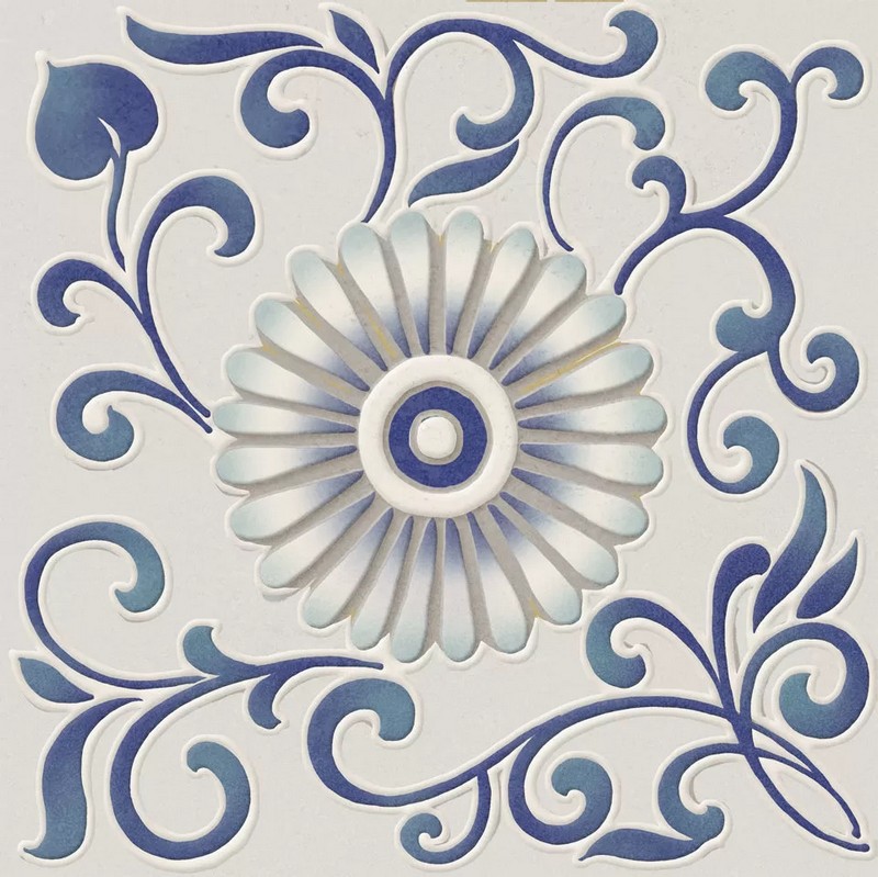 KMD3STA012BN Шавен 6 матовый 20x20x0,69 декор