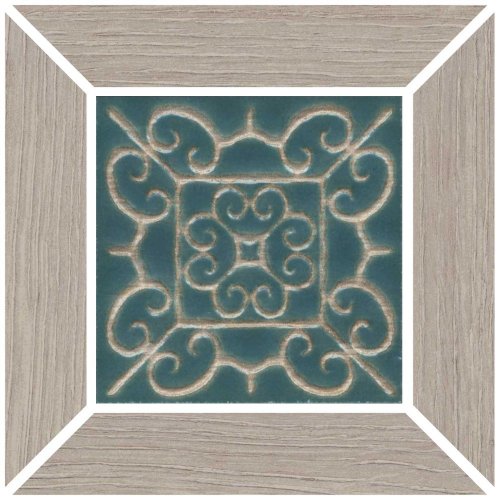 Декор Тровазо наборный серый матовый 13x13