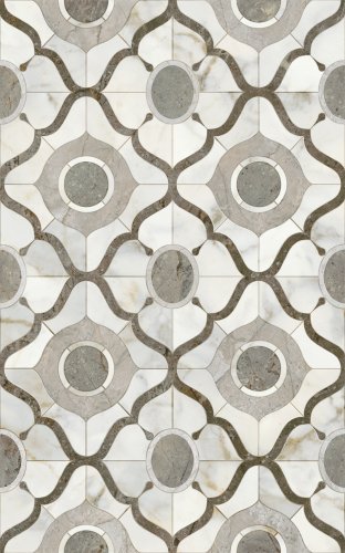 Декор Кантата глянцевый 25x40