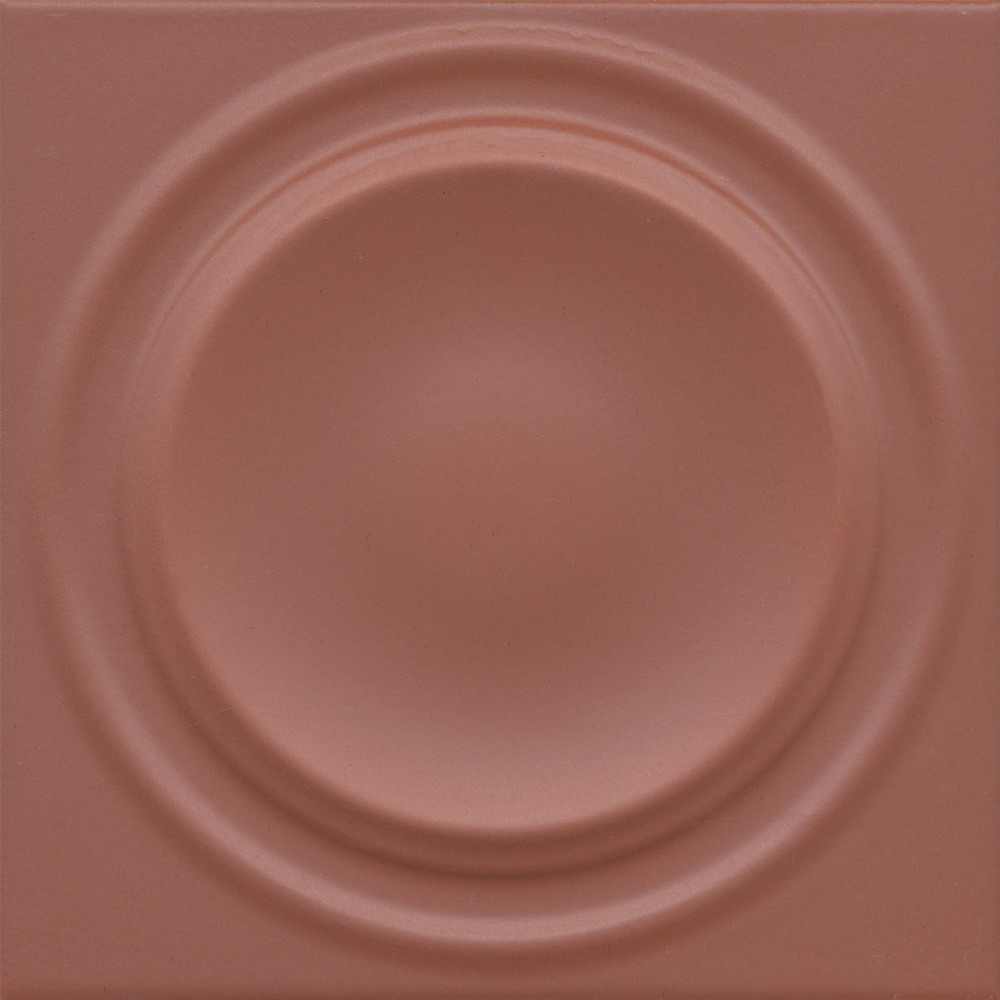 Декор Аква Альта 2 красный матовый структура 20x20