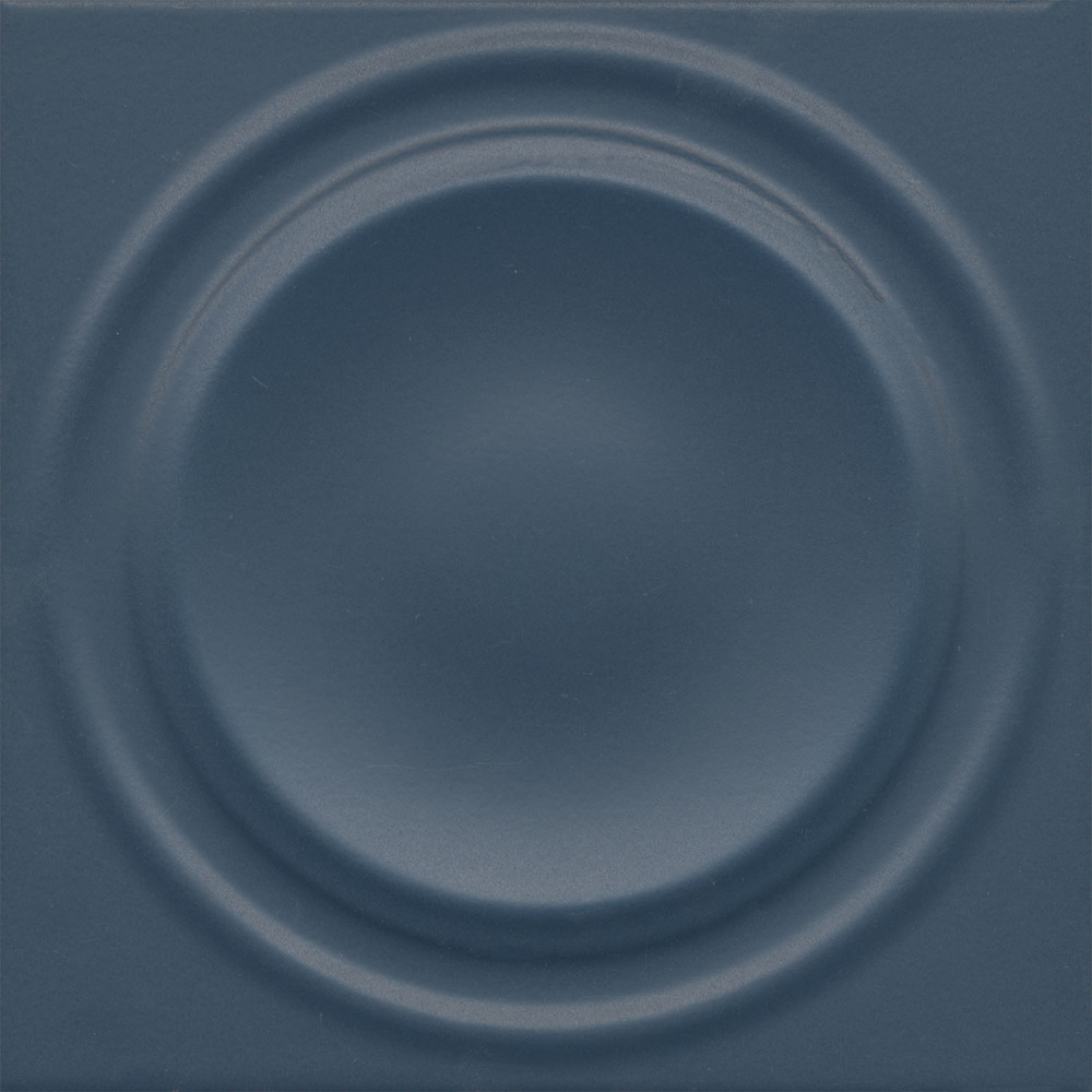 Декор Аква Альта 2 синий матовый структура 20x20