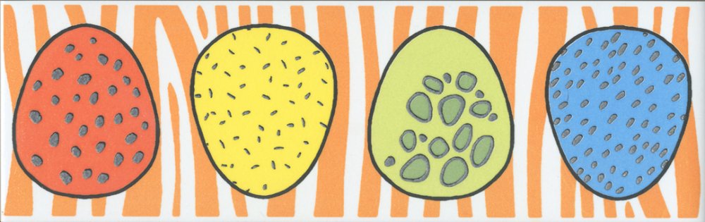 Бордюр Динозаврики 1 матовый 6,3x20