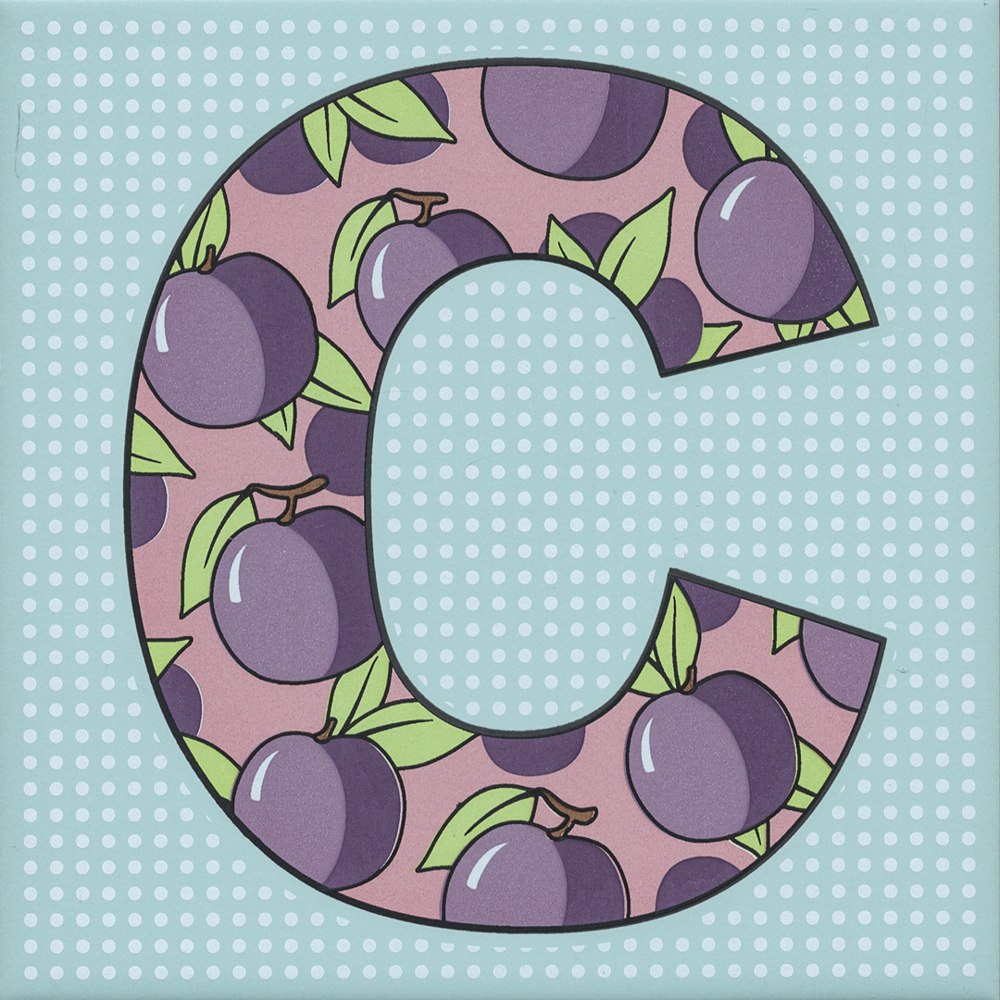 Декор Сад-огород Слива матовый 20x20