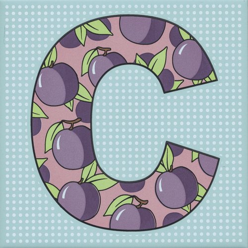 Декор Сад-огород Слива матовый 20x20