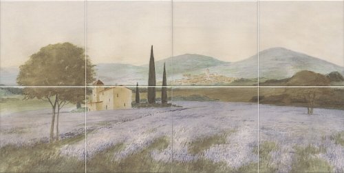 Панно Пикарди Лавандовое поле (из 8-ми плиток) 30x60