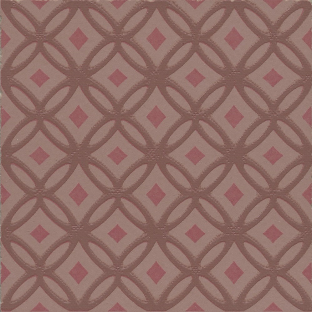 Декор Агуста 1 розовый матовый 9,8x9,8