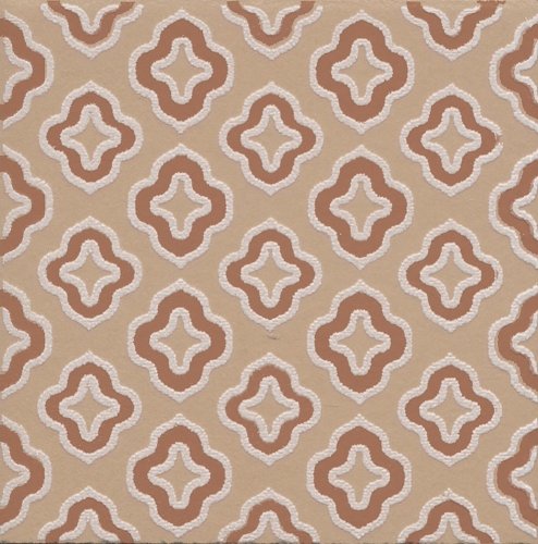 Декор Агуста 2 оранжевый матовый 9,8x9,8