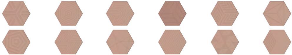 Декор Агуста розовый матовый 5,2x6