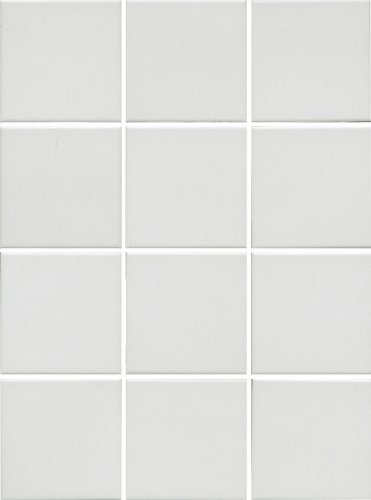 Керамогранит Агуста белый натуральный из 12 частей 9,8x9,8