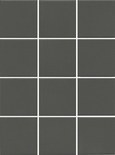 Керамогранит Агуста серый темный натуральный из 12 частей 9,8x9,8