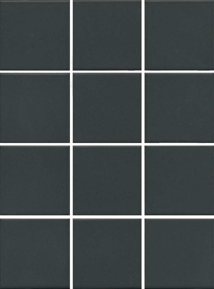 Керамогранит Агуста черный натуральный из 12 частей 9,8x9,8