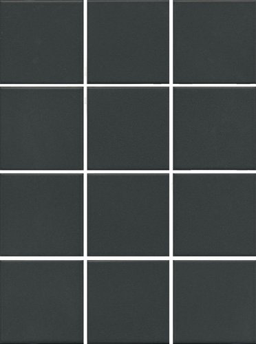 Керамогранит Агуста черный натуральный из 12 частей 9,8x9,8