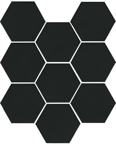 Керамогранит Кальсада черный натуральный 10,4x12