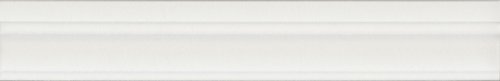 Бордюр Флориан белый матовый обрезной 5x30