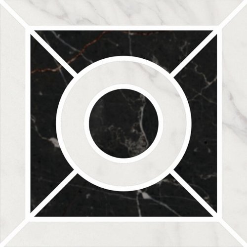 Декор Фрагонар -вставка наборный белый 9,9x9,9