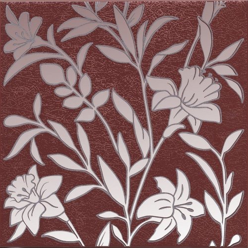 HGD/C568/5293 Барберино 4 бордо глянцевый 20x20x0,69 декор