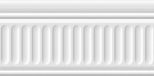 19048/3F Бланше белый структурированный 20*9.9 бордюр