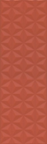 12120R Диагональ красный структура обрезной 25х75 керамическая плитка