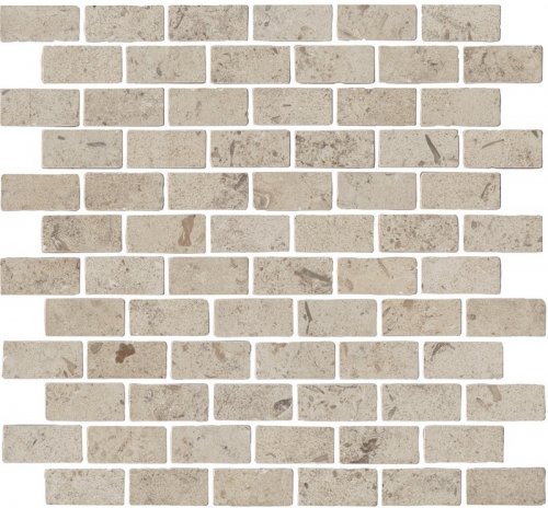 MBD013 Про Лаймстоун Антика 1 мозаичный бежевый матовый 32х30х0,9 декор (гранит)