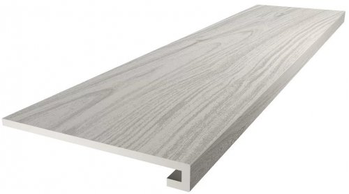 Ступень Монтиони белый матовый обрезной 33x119,5