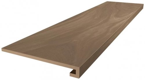 Ступень Монтиони коричневый матовый обрезной 33x119,5