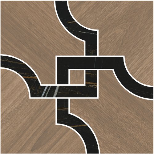 Декор Монтиони наборный матовый 1 30x30