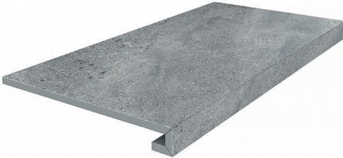 Ступень Про Матрикс клееная серый темный обрезной 33x60