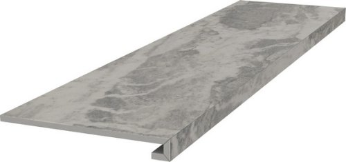 Ступень клееная Альбино серый обрезной 119,5x33х0,9