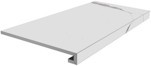 Ступень клееная Монте Тиберио белый матовый 33x80x0,9